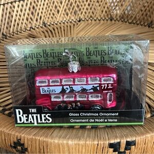 The Beatles Kurt S. Adler Christmas Ornament Red Double Decker Bus London 2015